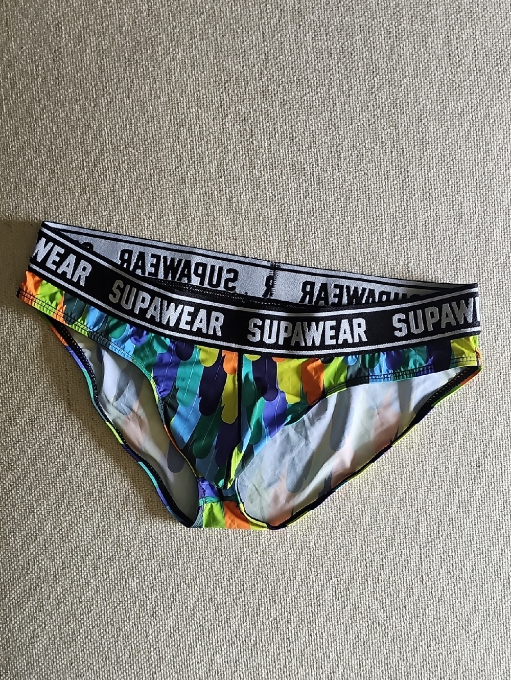 SUPAWEAR Men's Color Splash Bikini  Briefs - Multicolor